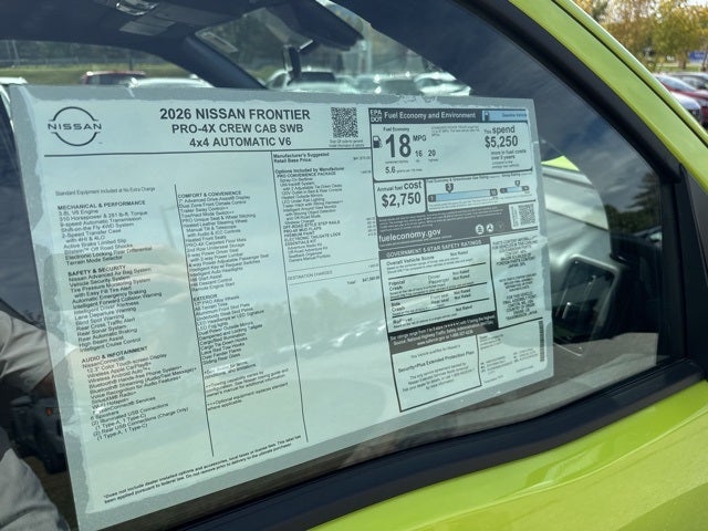 2026 Nissan Frontier PRO-4X